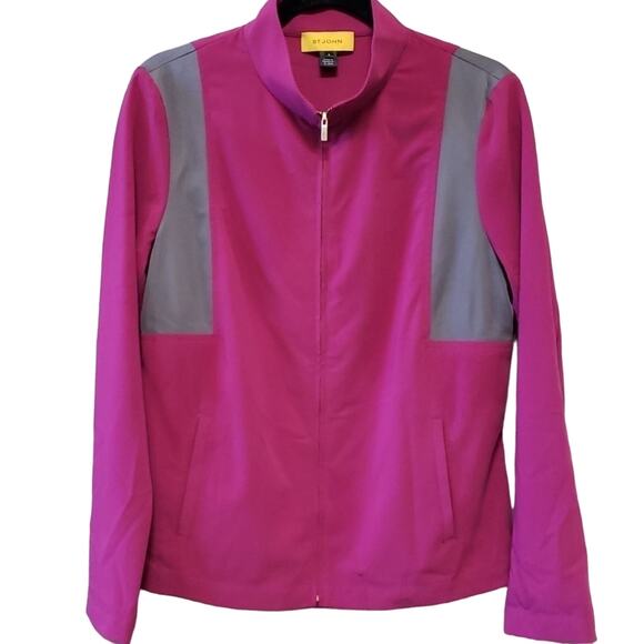 St. John Women's Yellow Lable Lightweight Jacket Size 8
